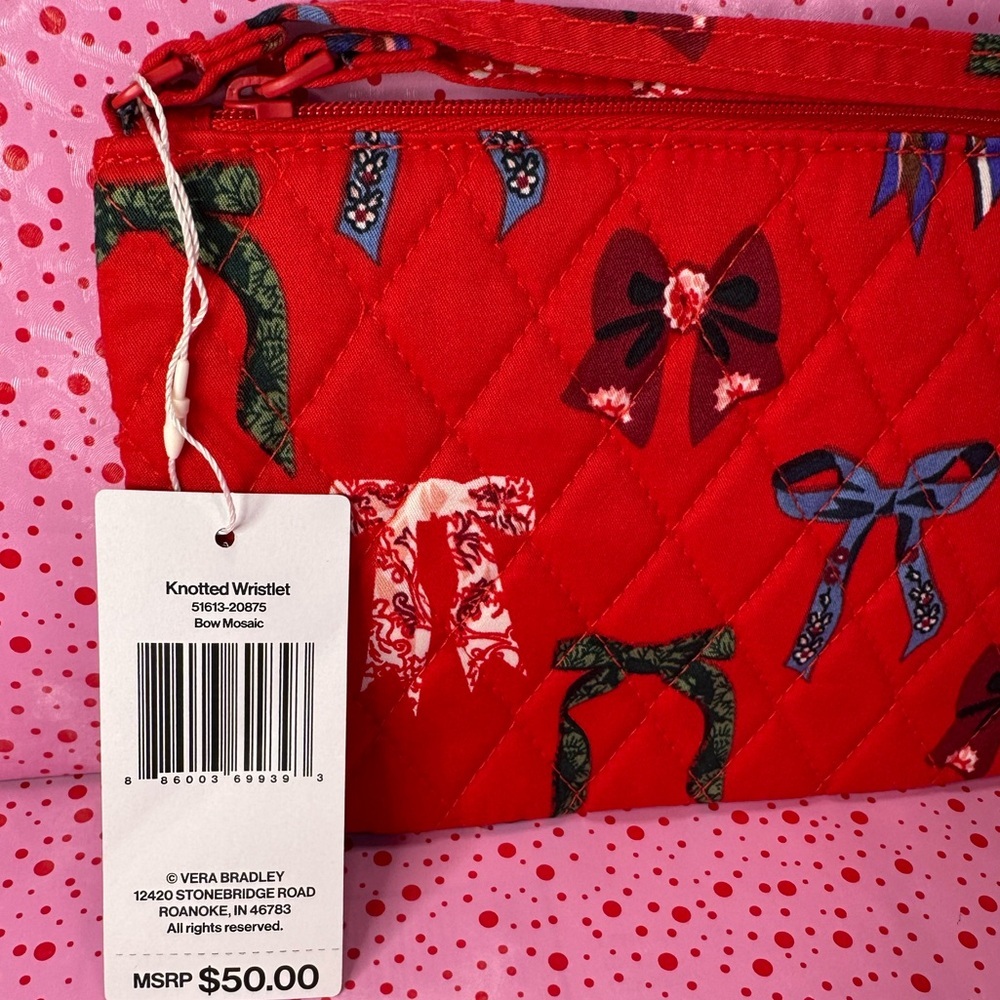 🎀 Vera Bradley Bow Mosaic Wristlet NWT - Picture 5 of 11